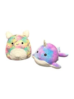 Squishmallows Sea Bunny & Narwhal